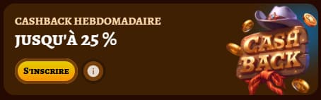 Playjonny Casino cashback hebdomadaire