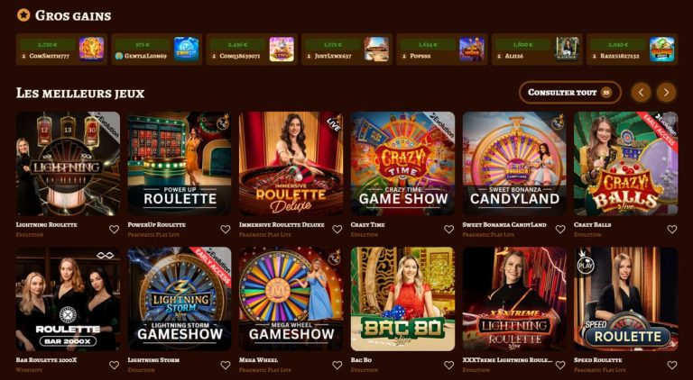 Playjonny Casino jeux live